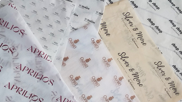 Branded Tissue Paper for Shops and Stores from 500 pieces
