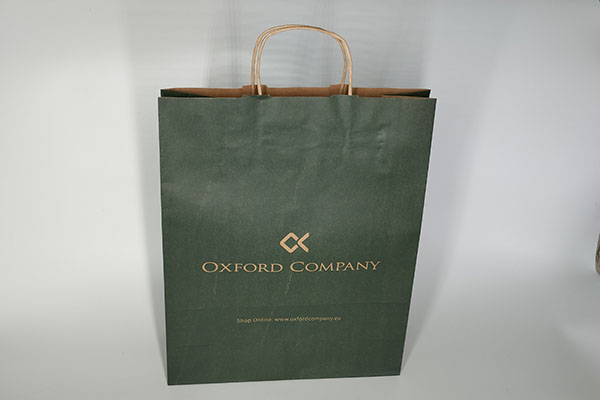 Kraft customized paper bags with twist handles