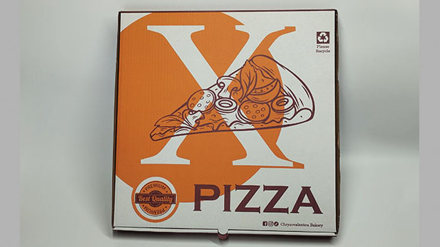Custom printed (Flute) pizza boxes 