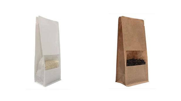 Flat bottom pouches for nuts, tea, coffee, food