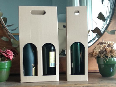 Paper boxes for 1 to 6 bottles