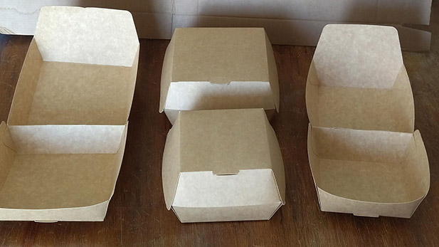 Cardboard Burger Containers