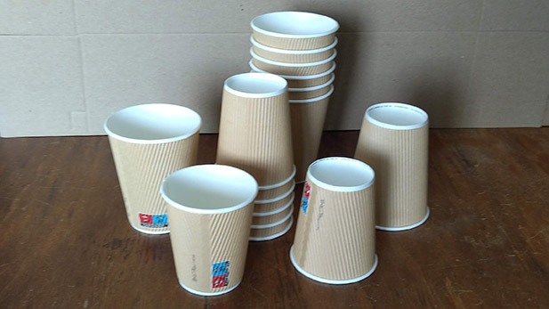 Paper ripple cups 8 and 12 oz.