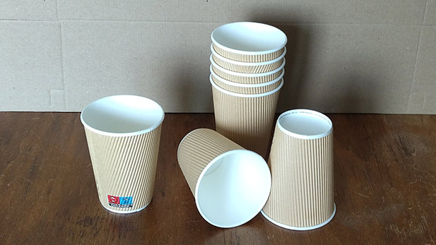 Paper ripple cups 8 and 12 oz