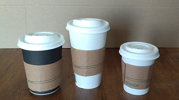 Χάρτινα ανακυκλώσιμα sleeves για ποτηράκια καφέ