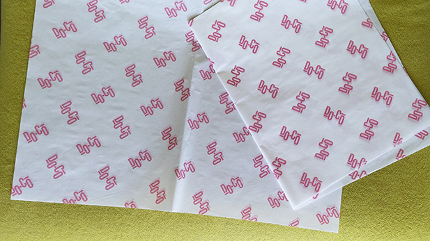 Branded greaseproof wrapping paper 40 gr 