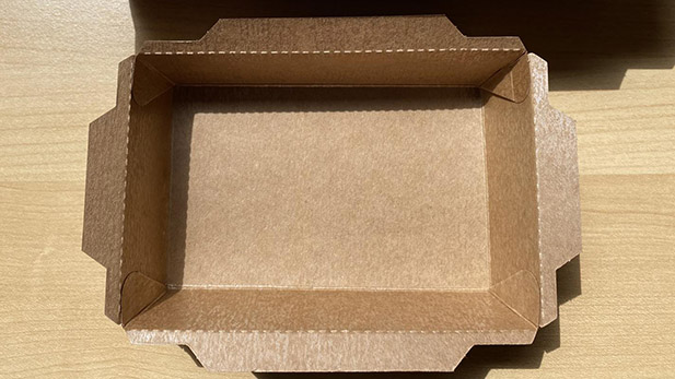 Χάρτινα κουτιά για delivery με PET διάφανο καπάκι