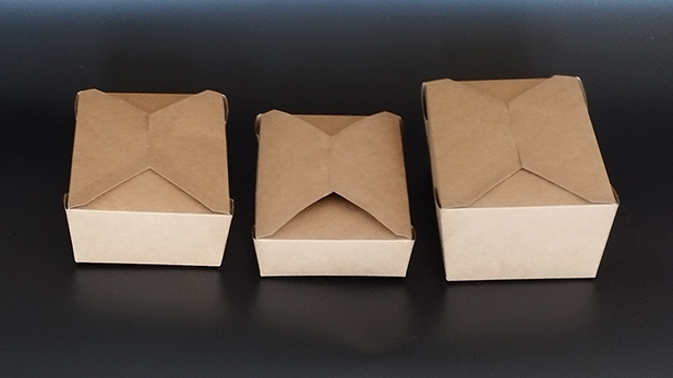 Голяма хартиена кутия за храна, в три височини