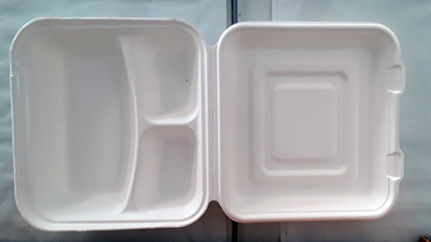 Biodegradable Lunch Menu Box of 3 compartments
