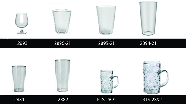Ποτήρια take away επαναχρησιμοποιούμενα πλαστικά για ποτά, μπύρες και κοκτέιλ