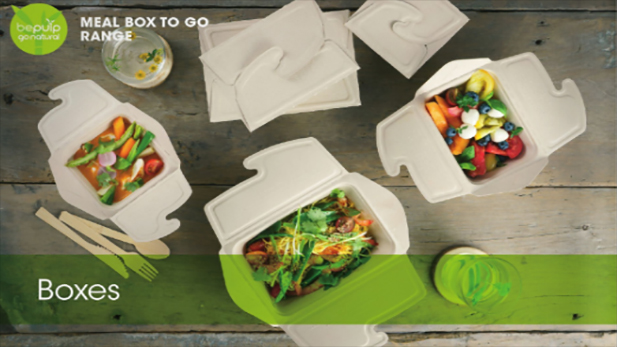 Biodegradable Cellulose  delivery and catering boxes