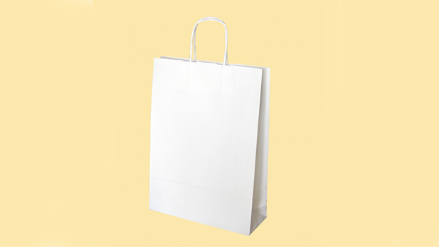 Kraft white disposable bags