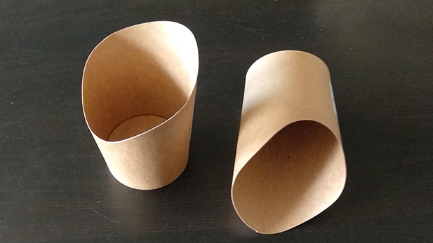 Paper kraft cups for chips