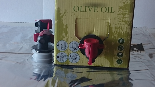 Automatic wine and oil bag in box