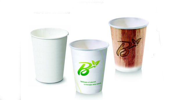 Biodegradable and compostable paper cups