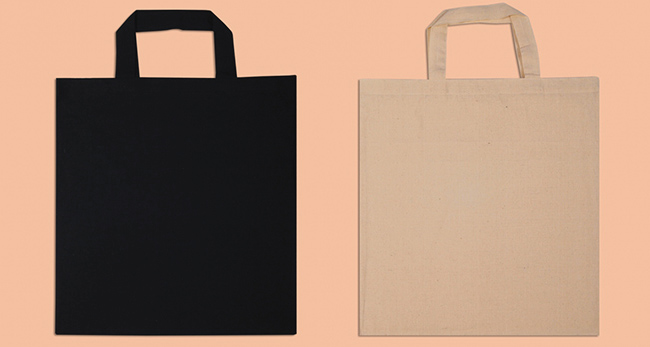 disposable natural cotton bags with short or long handles
