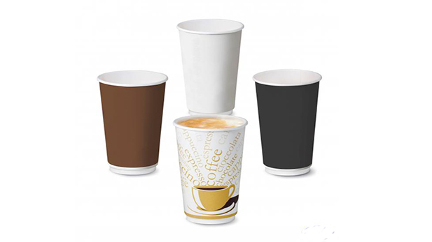 Double wall available paper cups, 8-9, 12-14 and 16 oz