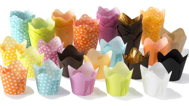 Paper form - baking tulips for a cupcake
