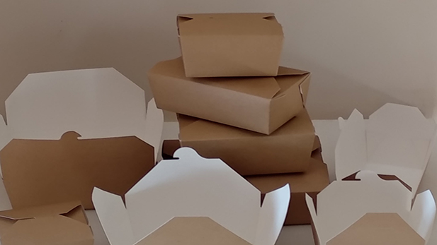 Картонени контейнери - кутии за доставка на храна