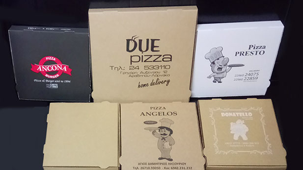 Κουτιά πίτσας με εκτύπωση  
