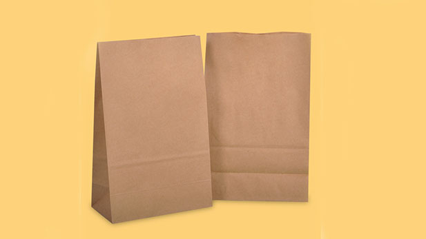 Brown kraft paper bags, for fruits, vegetables, supermarkets