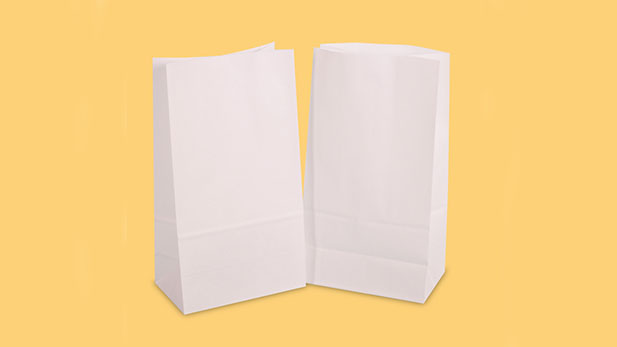 white kraft paper bags, for fruits, vegetables, supermarkets