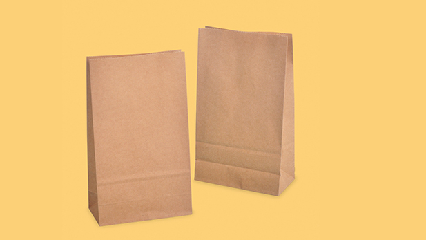 Brown Kraft Grocery Paper Pouches