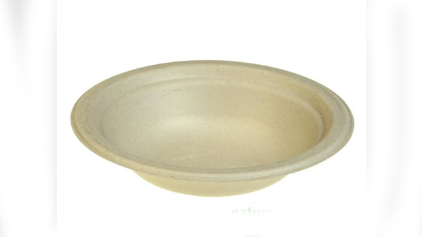 Round compostable and biodegradable sugarcane bowl 400 ml