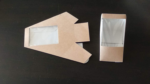 Χάρτινα κουτιά - θήκες για τοστ με διάφανη όψη