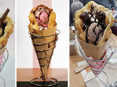 Paper cones for chips