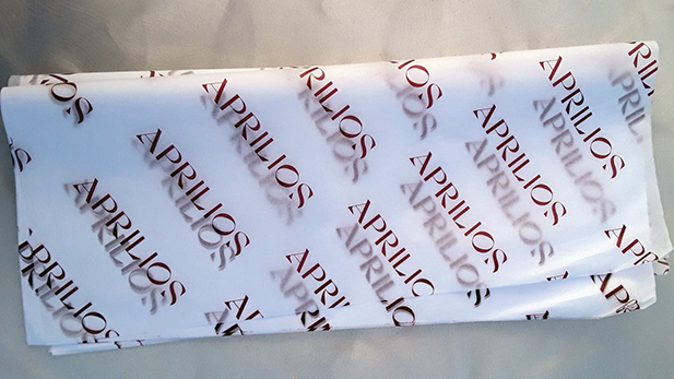 Branded wrapping tissue paper