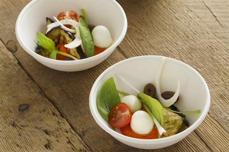 Биоразградими съдове и мини чинии за предястия - бюфет