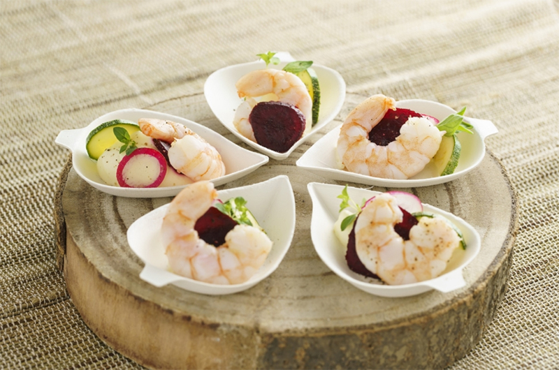 Биоразградими съдове и мини чинии за предястия - бюфет