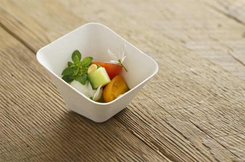 Биоразградими съдове и мини чинии за предястия - бюфет