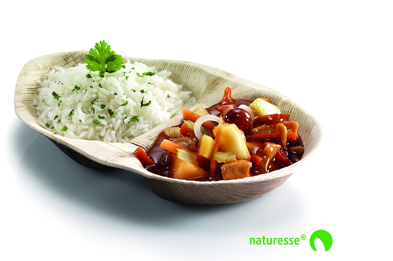 Съдове, чинии, тави, купи от палмови листа