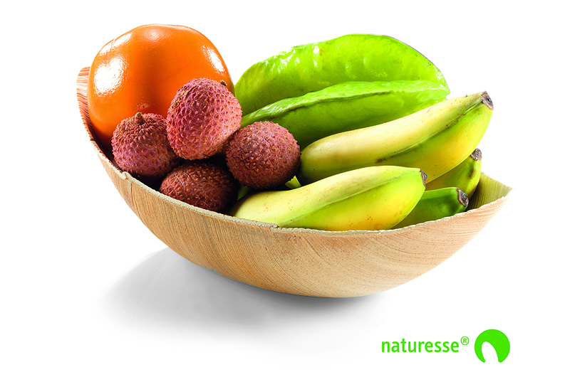 Съдове, чинии, тави, купи от палмови листа