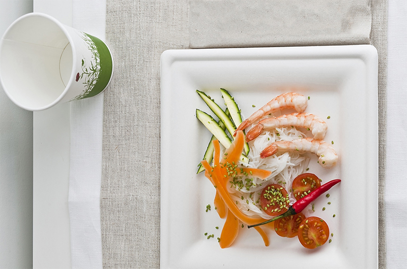 PULP биоразградими кръгли, квадратни и овални чинии