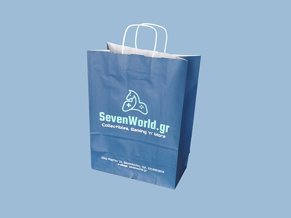 Брандирани крафт торбички с усукани или плоски дръжки