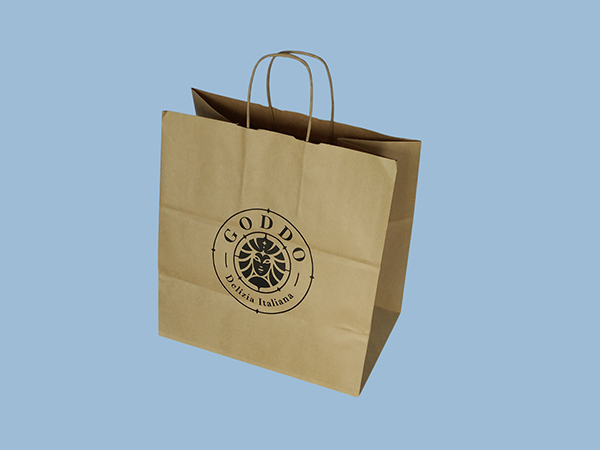 Брандирани крафт торбички с усукани или плоски дръжки