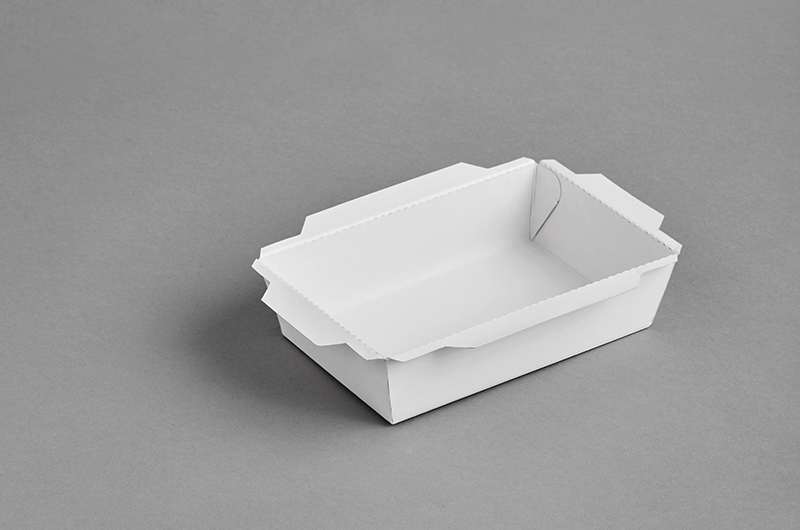 Бели/бели и крафт/бели правоъгълни кутии за доставка на храна