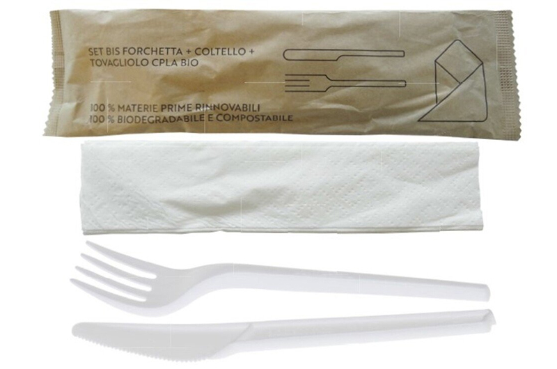 PLA biodegradable cutlery + cutlery sets