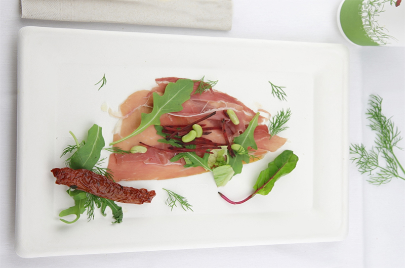 PULP biodegradable round, square and oval plates