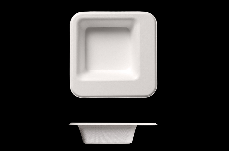 PULP biodegradable round, square and oval plates