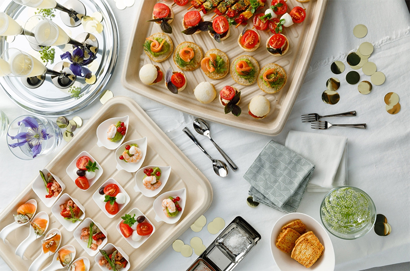 PULP biodegradable food transport platters