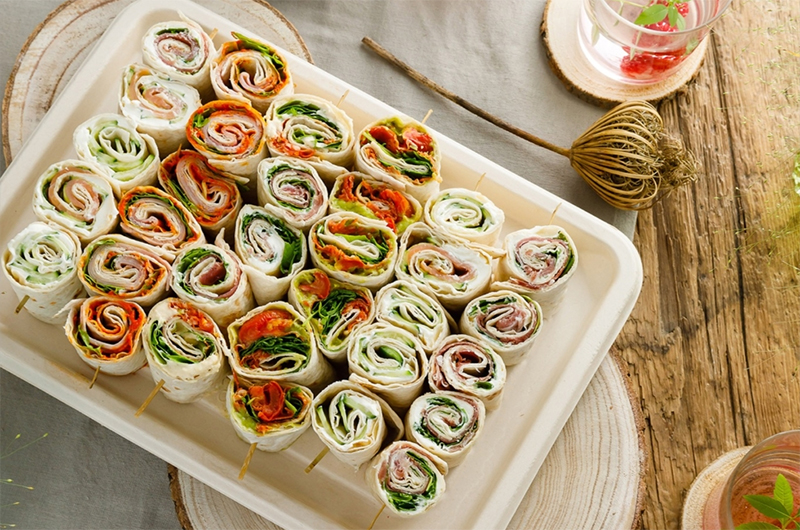 PULP biodegradable food transport platters