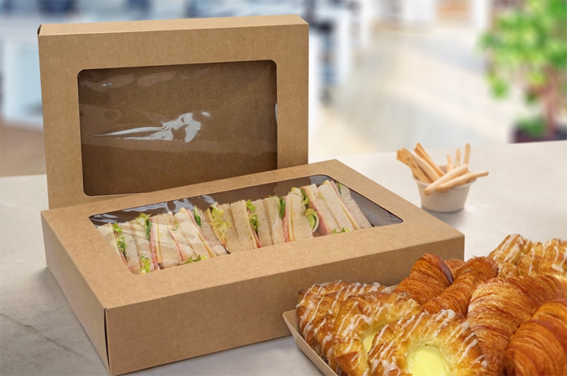 Biodegradable paper food transport trays