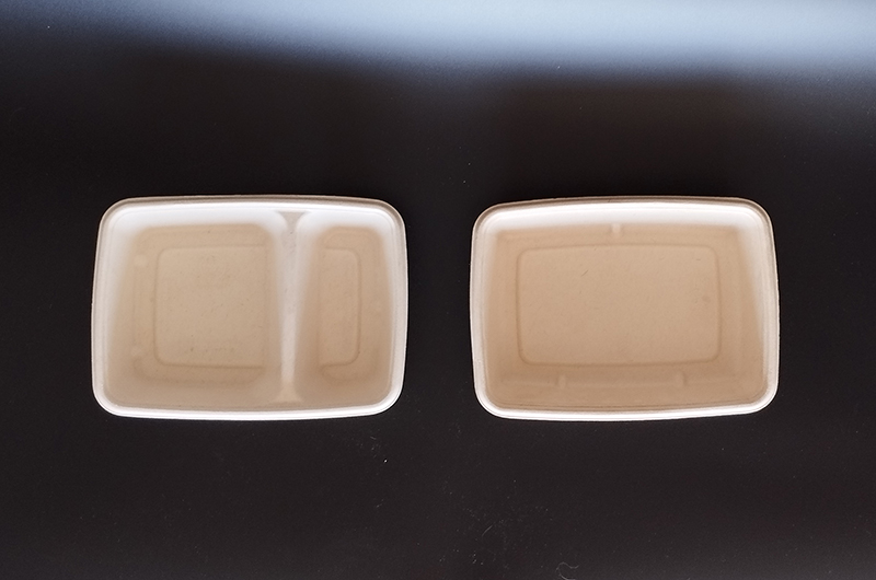 Biodegradable rectangular sugarcane bowls φαγητού