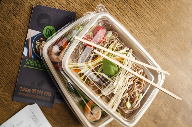 Biodegradable rectangular food boxes