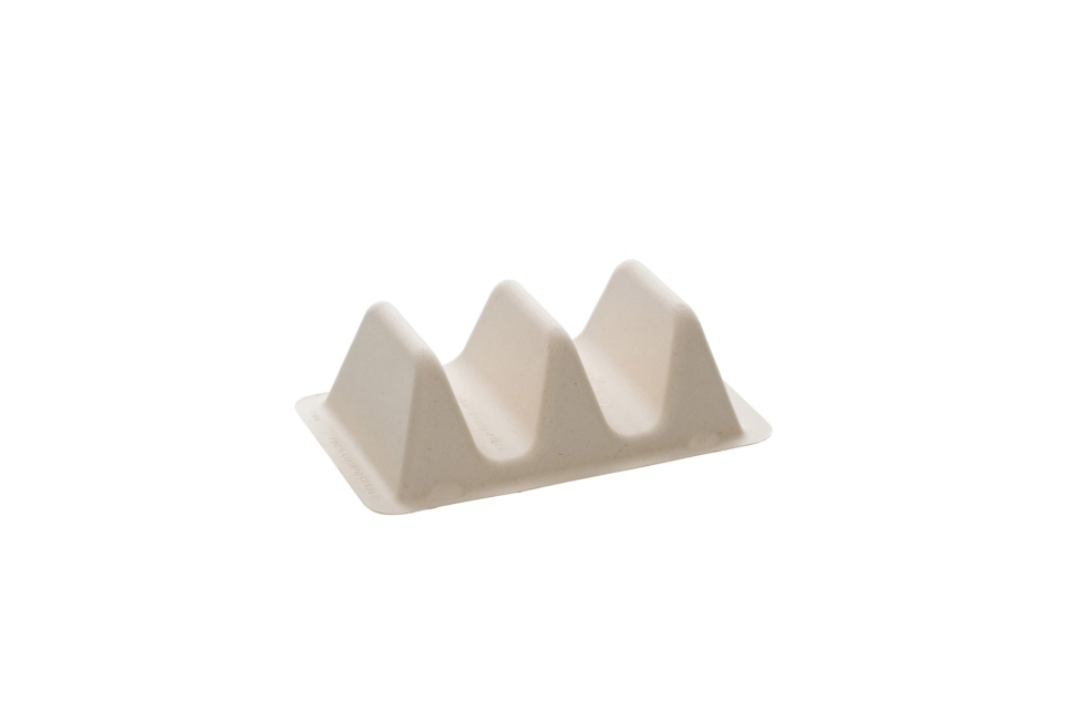 Biodegradable rectangular sugarcane containers
