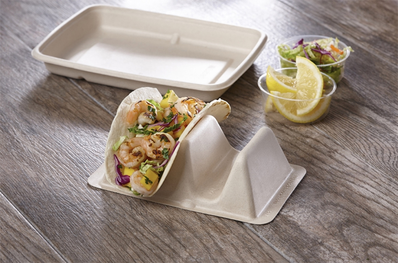 Biodegradable rectangular food bowls